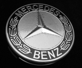 Mercedes Benz Black Star and Laurel Center Cap  